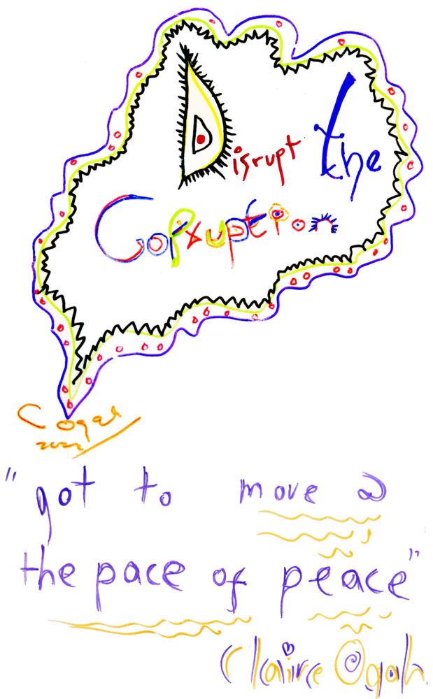 Disrupt the Corruption poster series by Dr Claire Ogah