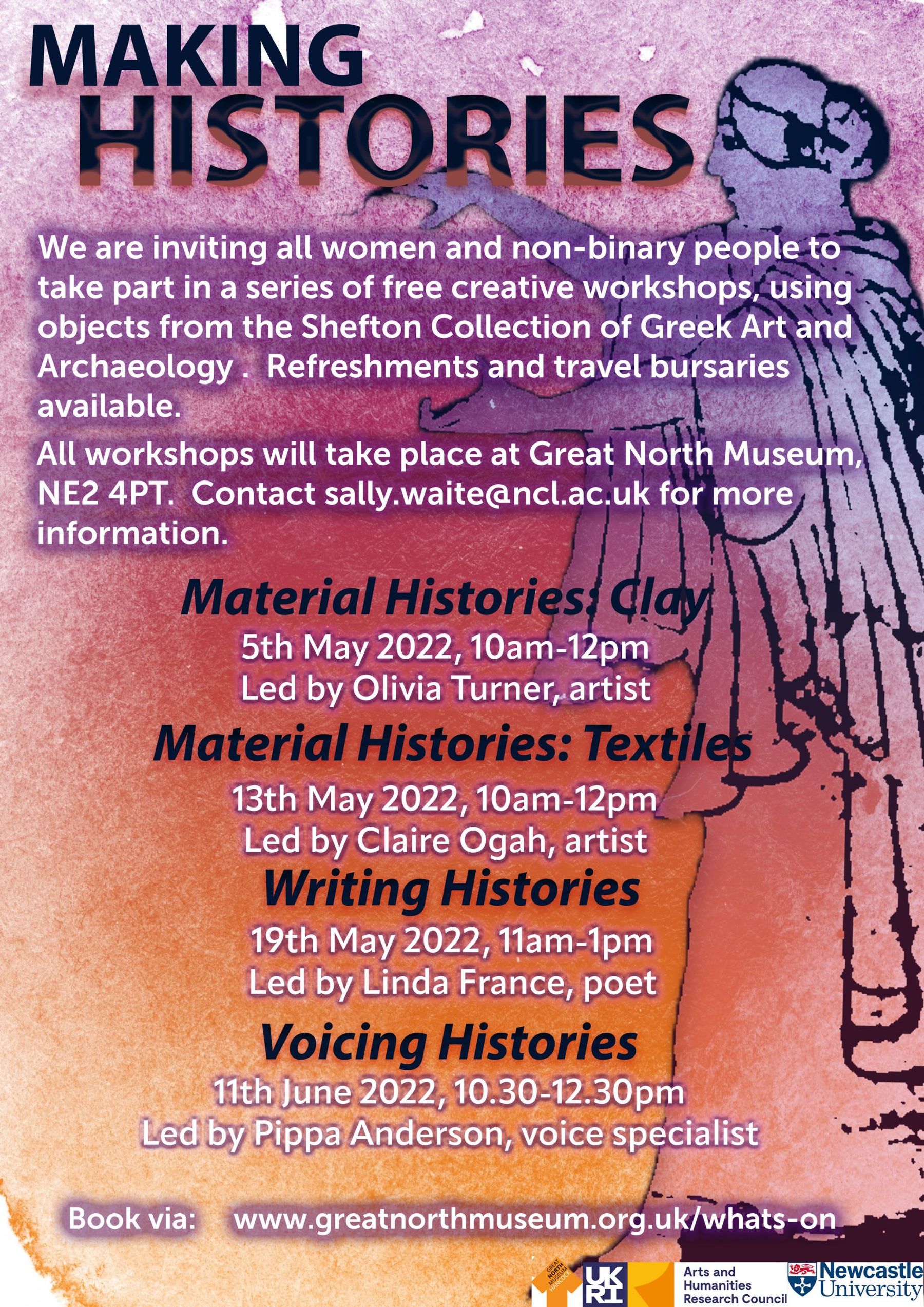 Making Histories exhibition poster from the Great North Museum project